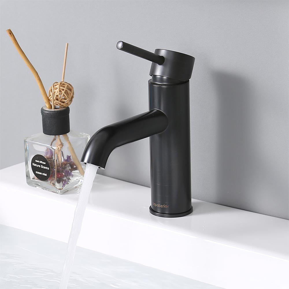 Yescom Bathroom Sink Faucet 1-Handle Cold & Hot, 7.5"H, Oil Rubbed Bronze Image