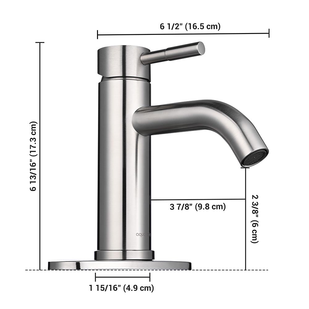 Aquaterior Bathroom Sink Faucet 1-Handle Cold & Hot, 7.5"H