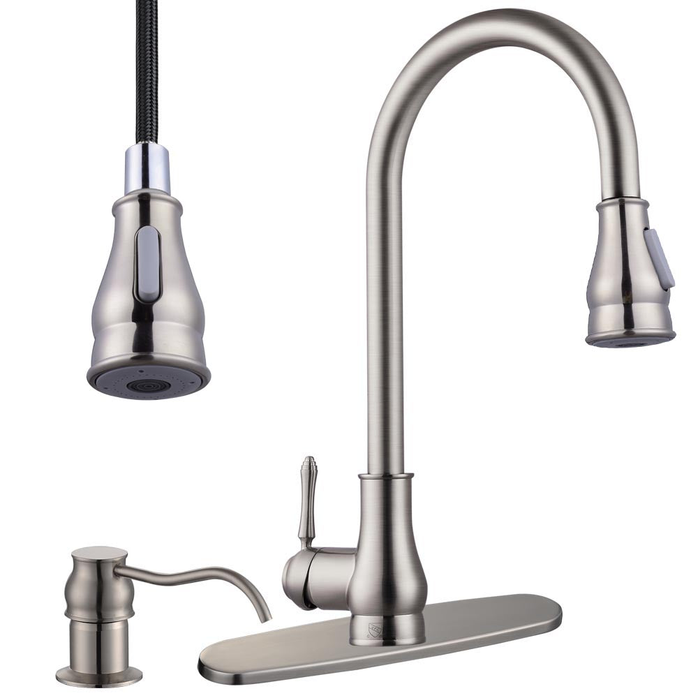 Yescom Pull-down Kitchen Bar Faucet Single-handle Finish Color Opt Image