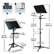 Yescom Orchestra Stand Sheet Music Holder for School Bands & Studios Image