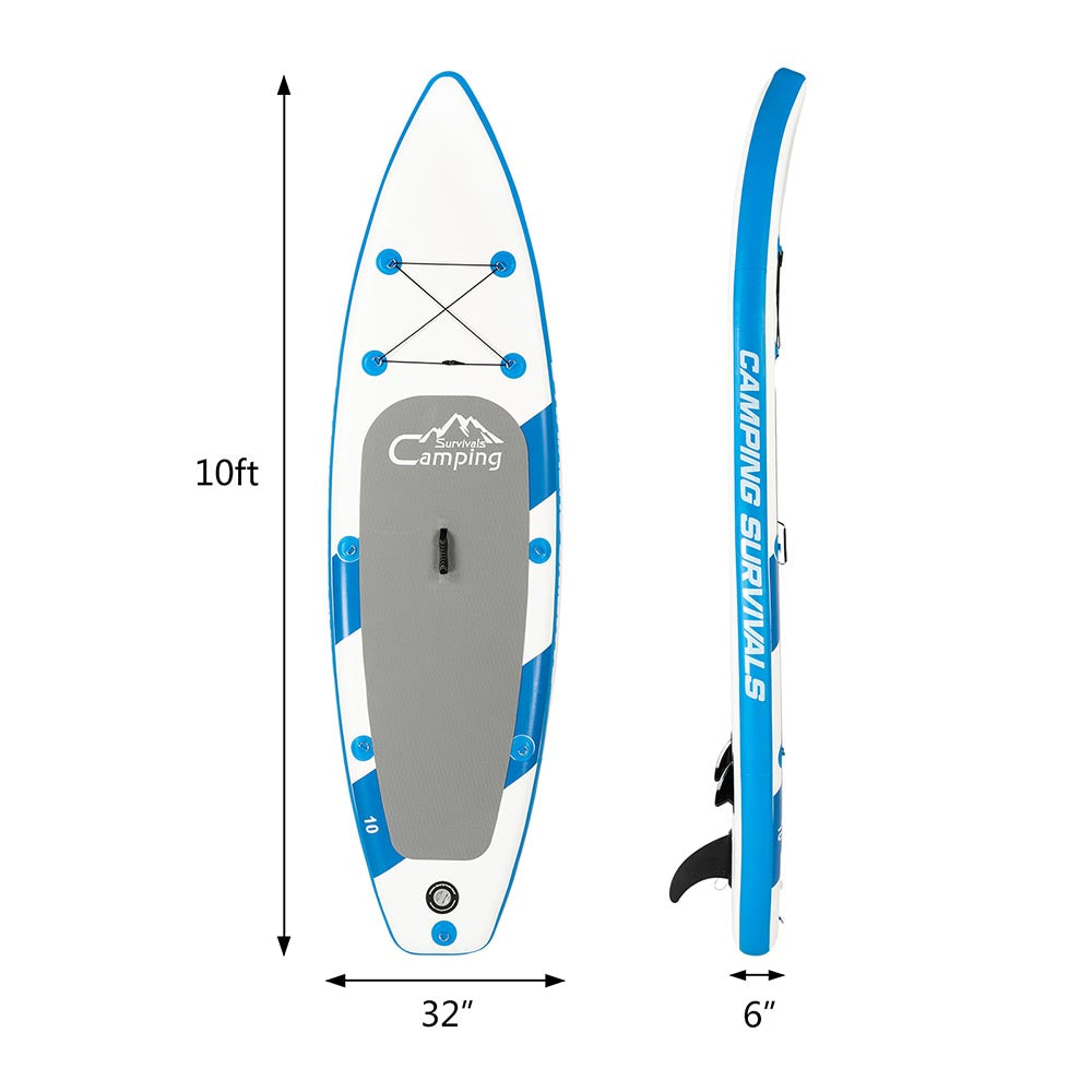 Yescom Paddle Board Inflatable Sup Fish Surfboard 10'x32"x6"