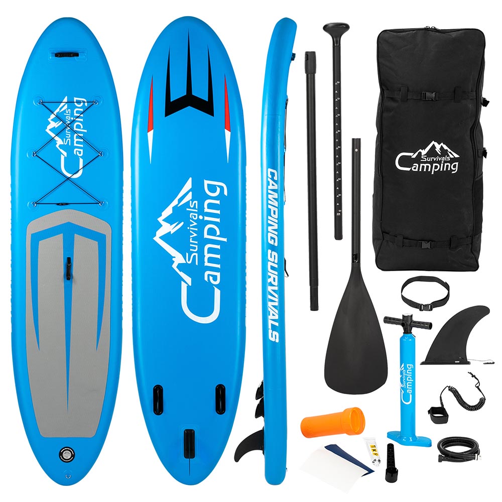 Yescom Paddle Board Inflatable Sup Board for Beginners 11 ft, Blue Image