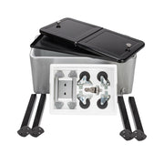 Yescom 80QT Beverage Cooler Cart on Wheels Drinks Storage Image
