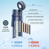 Yescom Stainless Steel Water Bottle with Fan Keeps Water Cold for 24hours