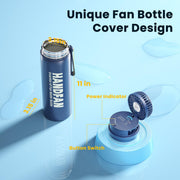 Yescom Stainless Steel Water Bottle with Fan Keeps Water Cold for 24hours Image