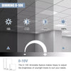 Yescom 2'x4' LED Panel Selectable Commercial LED Troffer (30W-72W)