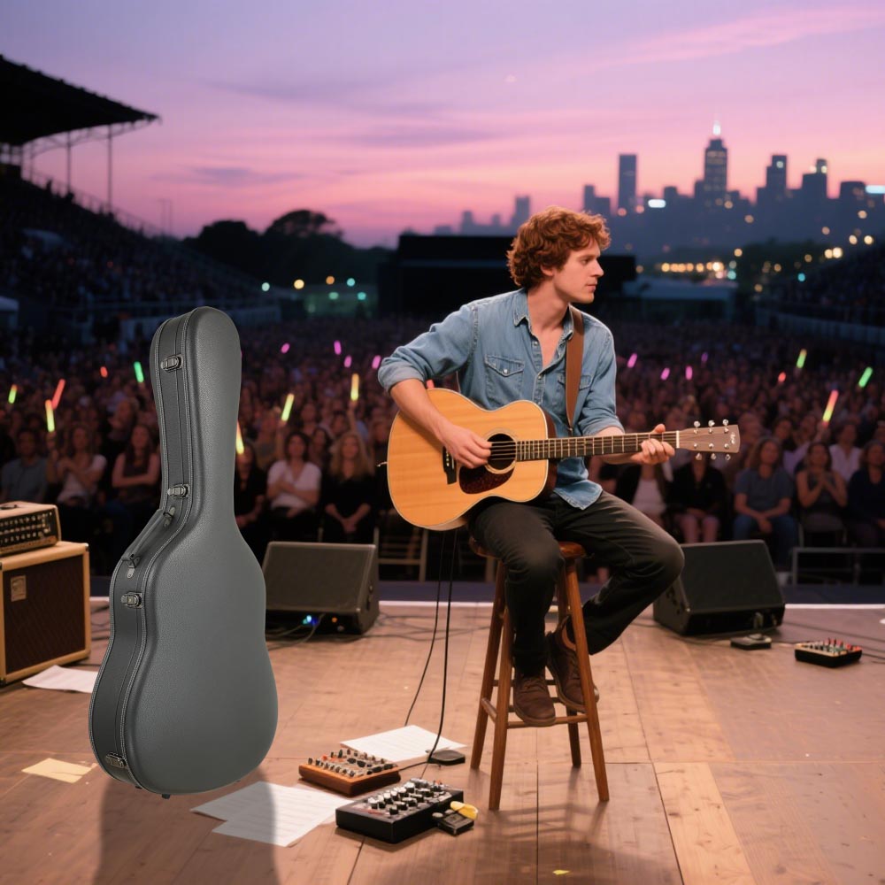 Yescom 40"-41" Hard Shell Acoustic Guitar Case for Air Travel Image