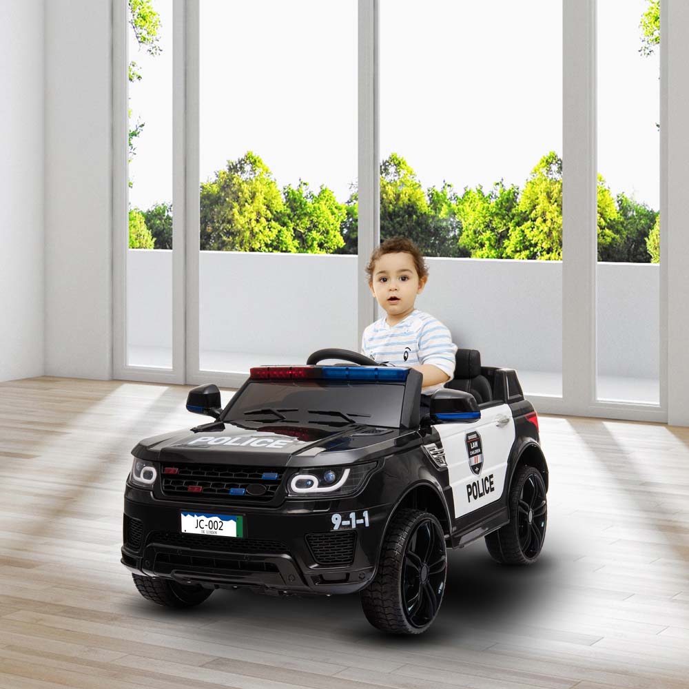 Yescom 12V Ride On Police Car Remote Control Headlights & MP3