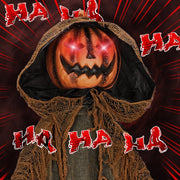 Yescom 6ft Animated Halloween Pumpkin Jack-O-Lantern Sound-Activated Image