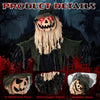 Yescom 6ft Animated Halloween Pumpkin White Jack-O-Lantern Sound-Activated