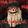 Yescom 6ft Animated Halloween Pumpkin White Jack-O-Lantern Sound-Activated