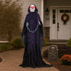 Yescom 6ft Animated Grim Reaper with Chain, Sound-Activated Halloween Prop