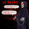 Yescom 6ft Animated Grim Reaper with Chain, Sound-Activated Halloween Prop