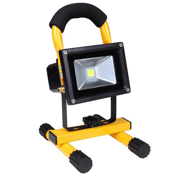 Yescom Rechargeable LED Flood Light Fixture 10W Waterproof Yellow Image