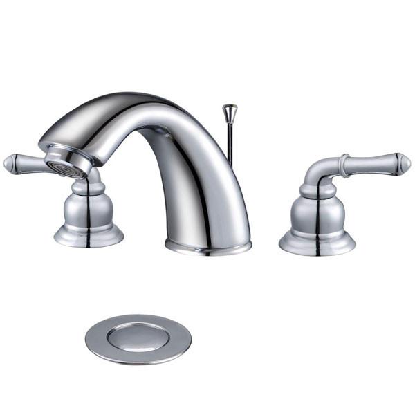 Yescom 2-handle 8" Widespread Bathroom Faucet w/ Pop-up Drain, Chrome Image