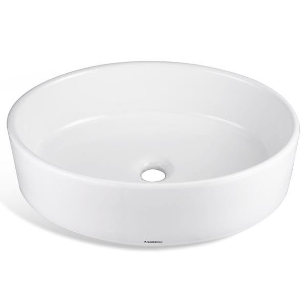 Yescom 19" Oval Bathroom Porcelain Sink w/ Drain Image