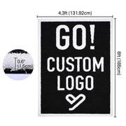 Yescom Custom Commercial Turf Tufted-in Logo, Custom Sized, 9 Colors 60oz, 6x4.3ft Image