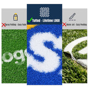 Yescom Custom Commercial Turf Tufted-in Logo, Custom Sized, 9 Colors 53oz Image
