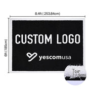 Yescom Custom Commercial Turf Tufted-in Logo, Custom Sized, 9 Colors 60oz, 6x8.4ft Image