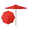 Yescom 9ft Patio Wood Market Umbrella Multiple Colors