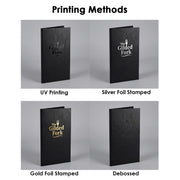 Yescom Personalized Menu Covers - 8.5x11 PU Leather Custom Printed & Color Image