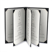 Yescom Personalized Menu Covers - 8.5x14 PU Leather Custom Printed & Color, 8-View(5ct.) Image