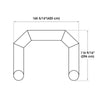 Yescom Custom Inflatable Entrance Arches Air Blow