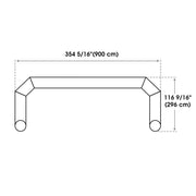 Yescom Custom Inflatable Entrance Arches Air Blow, 30ft with T-base Image