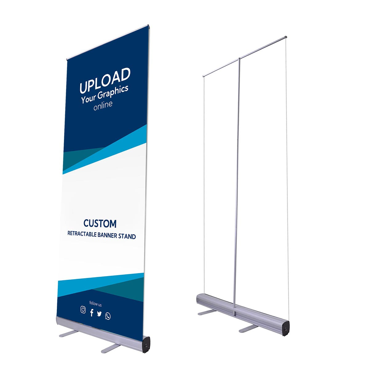 Yescom Retractable Banner Stand for Events Trade Shows Custom Printed