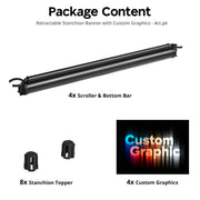 Yescom 4ct. Custom Printed Retractable Banner for Stanchions Image