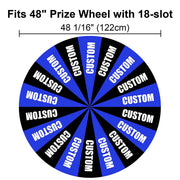 Yescom Custom Prize Wheel Acrylic Dry Erase Board, 48in 18-Slot Image
