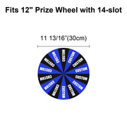 Yescom Custom Prize Wheel Acrylic Dry Erase Board, 12in 14-Slot Image