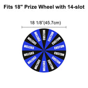 Yescom Custom Prize Wheel Acrylic Dry Erase Board, 18in 14-Slot Image