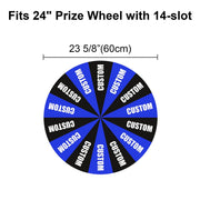 Yescom Custom Prize Wheel Acrylic Dry Erase Board, 24in 14-Slot Image