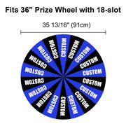 Yescom Custom Prize Wheel Acrylic Dry Erase Board, 36in 18-Slot Image
