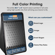 Yescom 41x25 Custom Prize Drop Disk Drop Game Board Plinking Image