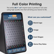 Yescom 41x25 Custom LED Prize Drop Disk Drop Game Board Plinking Image