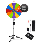Yescom 24" Modular Prize Wheel with Adjustable Height Stand 12-Slot, Custom Center Piece Image