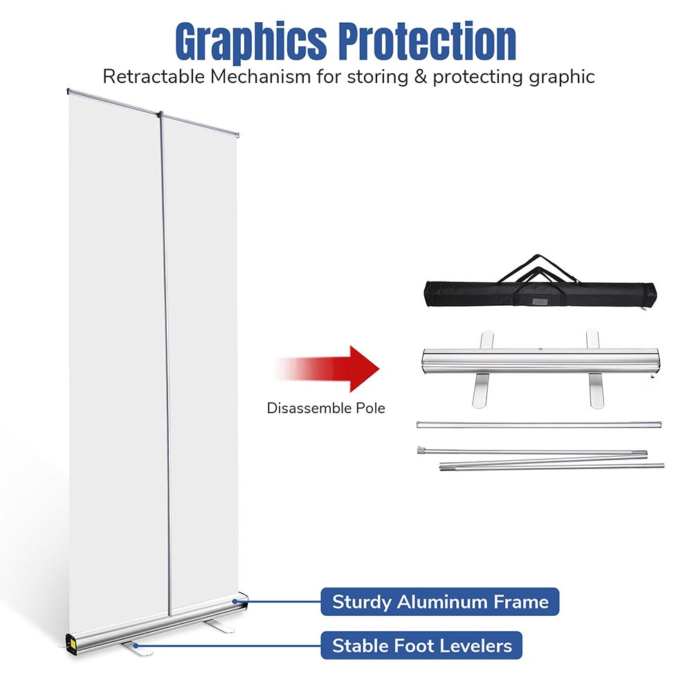 Yescom Retractable Banner Stand 33" x 79" Base 10ct/pack Image
