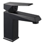 Yescom Bathroom Sink Faucet Square 1-Handle Cold & Hot, 7"H, Matte Black Image