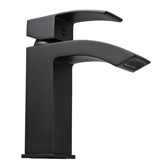 Yescom Single Handle Bathroom Faucet Square Cold Hot Image