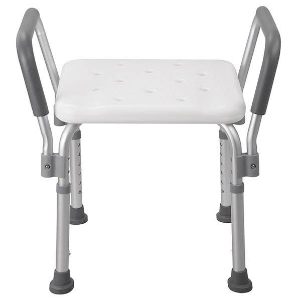 Yescom Shower Stool Bath Chair w/ Armrest & Back 220 LBS Capacity Image