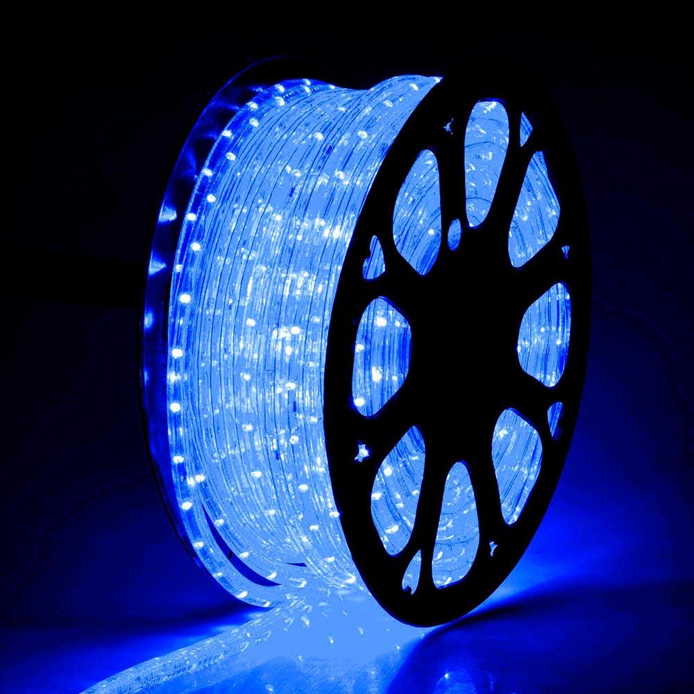 Yescom LED Rope Light Outdoor Waterproof 150ft, Blue Image