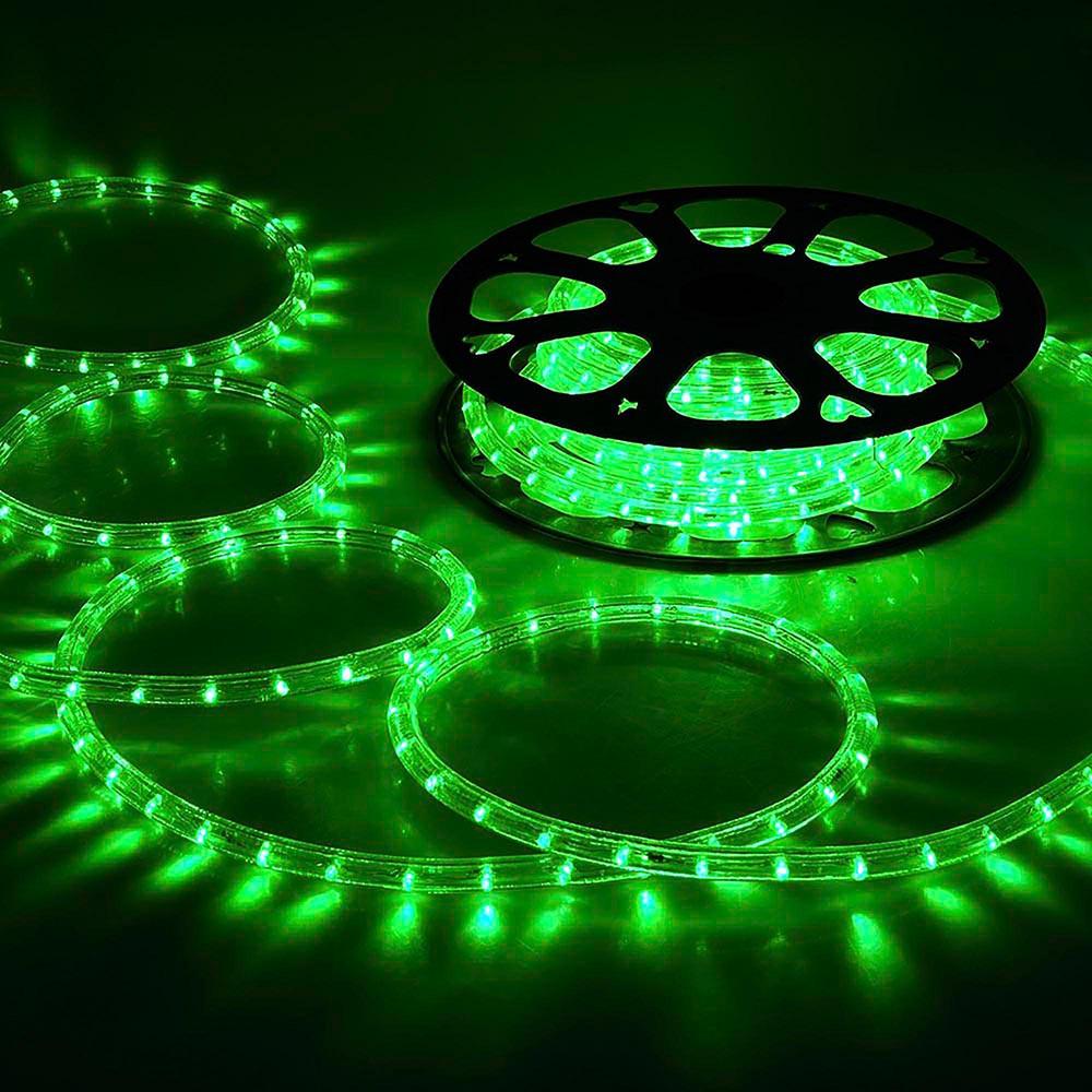 Yescom LED Rope Light Outdoor Waterproof 50ft, Green Image