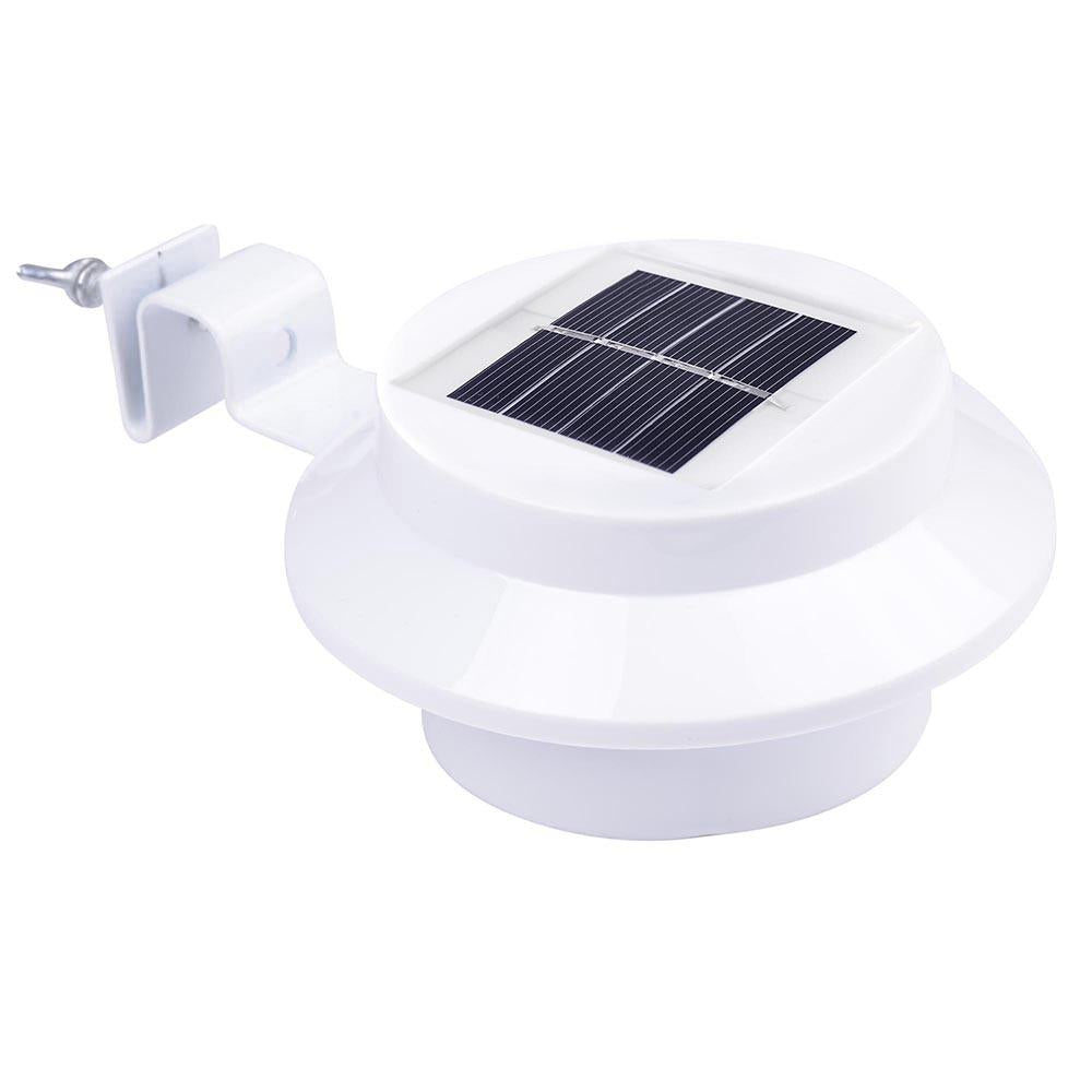 Yescom LED Solar Power Light w/ Bracket Outdoor Wall Security, White Image