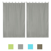 Yescom 2-Pcs Outdoor Tab Top Curtain Panel, 54Wx84L Image