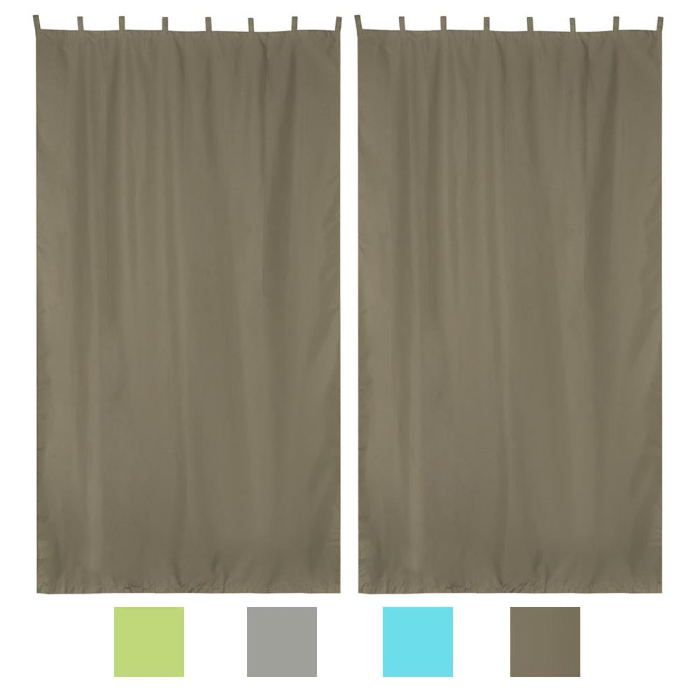 Yescom 2-Pcs Outdoor Curtain Panel, Tab Top, 54Wx120L