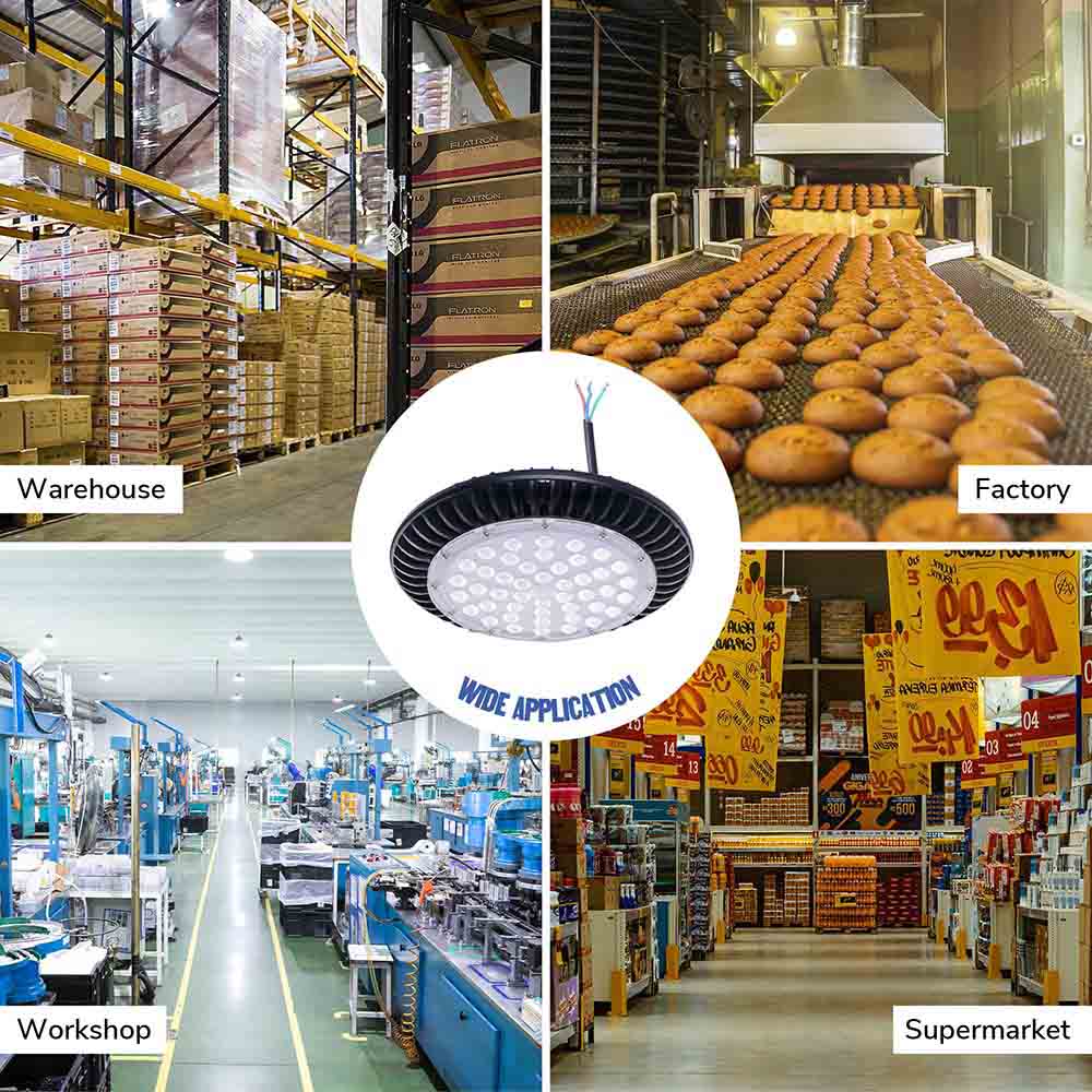 DELight LED UFO High Bay Light 150W Commercial Warehouse Lighting