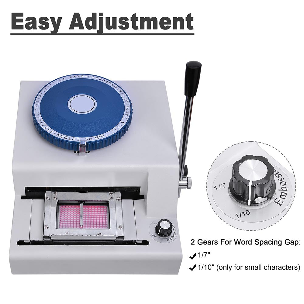 Manual Embosser Machine Plastic Credit Card Embossing