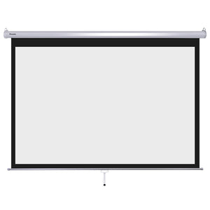 InstaHibit 16:9 Retractable Manual Projection Screen 100" Ceiling/Wall